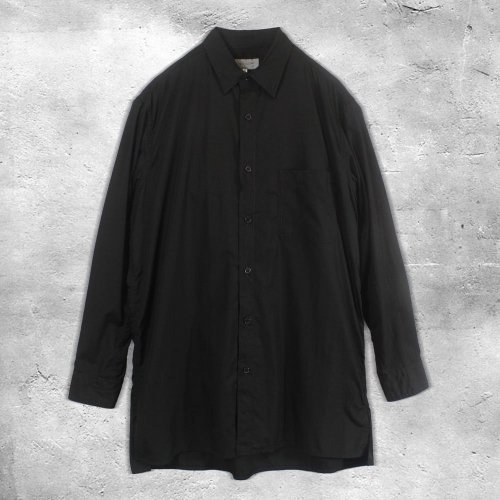 <img class='new_mark_img1' src='https://img.shop-pro.jp/img/new/icons65.gif' style='border:none;display:inline;margin:0px;padding:0px;width:auto;' />Yohji Yamamoto POUR HOMMECHAIN STITCH BROAD BIG SHIRT(Black)