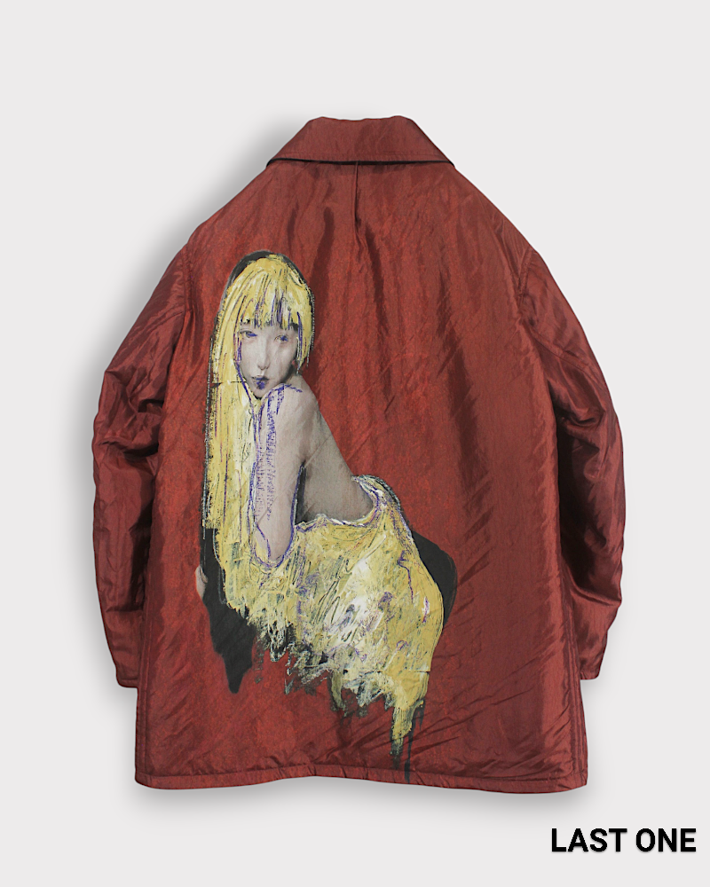 Yohji Yamamoto POUR HOMME】LADY PRINT REVERSIBLE COAT|Yohji Yohji Yamamoto POUR HOMME】LADY PRINT REVERSIBLE COAT|Yohji