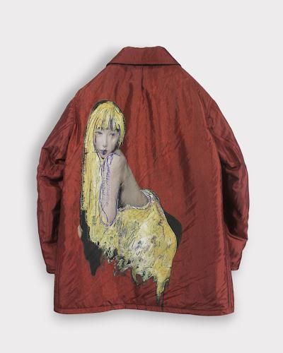<img class='new_mark_img1' src='https://img.shop-pro.jp/img/new/icons20.gif' style='border:none;display:inline;margin:0px;padding:0px;width:auto;' />Yohji Yamamoto POUR HOMMELADY PRINT REVERSIBLE COAT