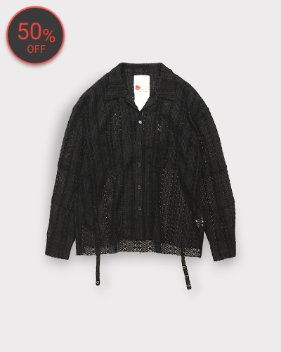 SEVESKIGChenille yarn Mesh Shirt(Black) 33,000-