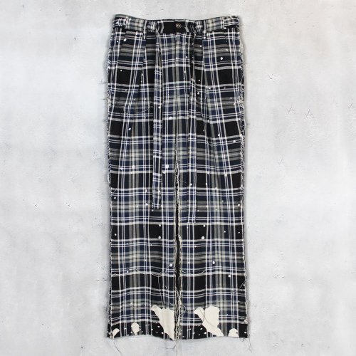 SEVESKIGMelting Plaid Slacks(Black)