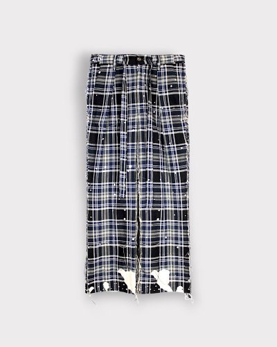 SEVESKIGMelting Plaid Slacks(Black)