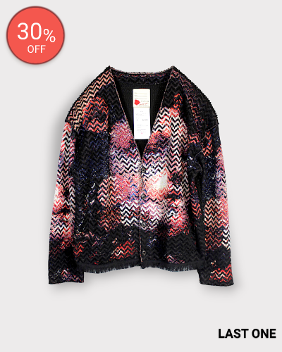 <img class='new_mark_img1' src='https://img.shop-pro.jp/img/new/icons20.gif' style='border:none;display:inline;margin:0px;padding:0px;width:auto;' />SEVESKIGBoucle Six-Color Jacquard Knit Cardigan/Ver,VENTY 88,000-