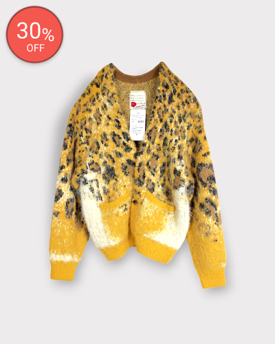 <img class='new_mark_img1' src='https://img.shop-pro.jp/img/new/icons20.gif' style='border:none;display:inline;margin:0px;padding:0px;width:auto;' />SEVESKIGFading Leopard Knit Cardigan(Yellow) 44,000-