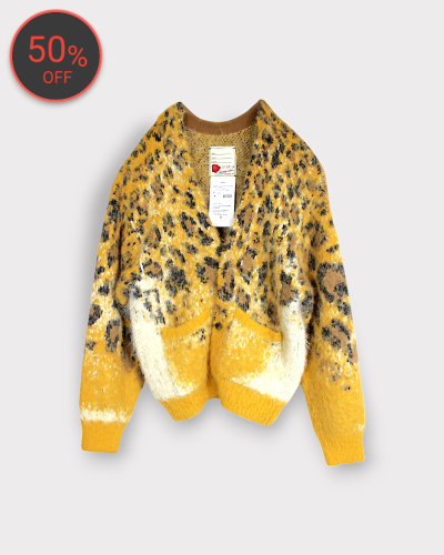 SEVESKIGFading Leopard Knit Cardigan(Yellow) 44,000-