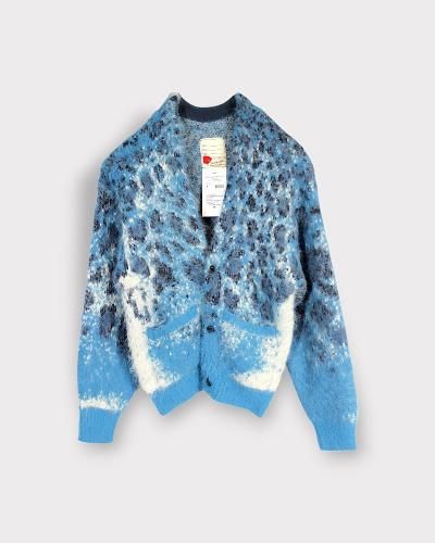 SEVESKIGFading Leopard Knit Cardigan(Blue)