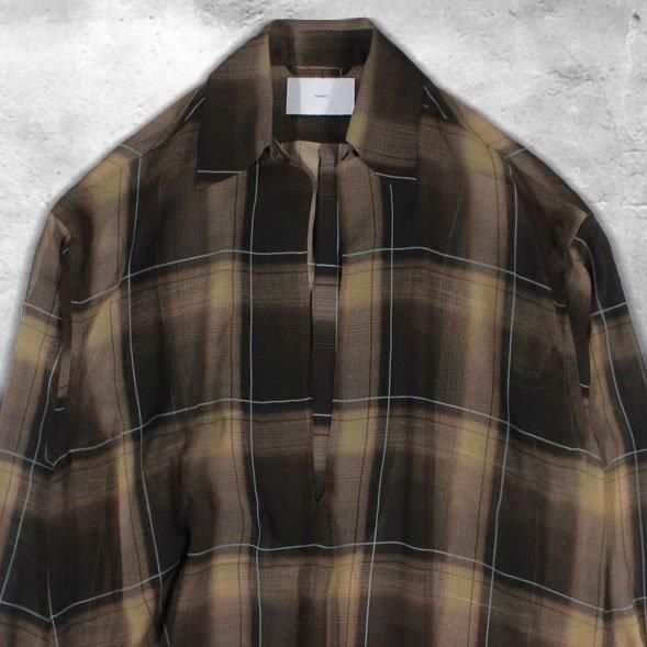 SUGARHILL SHEER OMBRE BLOUSE(BROWN × CAMEL)|シュガーヒル SUGARHILL SHEER OMBRE BLOUSE(BROWN × CAMEL)|シュガーヒル