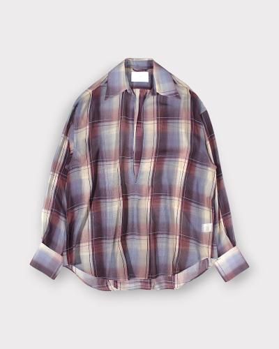 <img class='new_mark_img1' src='https://img.shop-pro.jp/img/new/icons20.gif' style='border:none;display:inline;margin:0px;padding:0px;width:auto;' />SUGARHILLSHEER OMBRE BLOUSE(WINE  ICE BLUE)