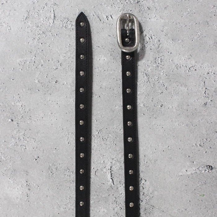 SUGARHILL OVAL BUCKLE STUDED BELT(SILVER)｜シュガーヒル