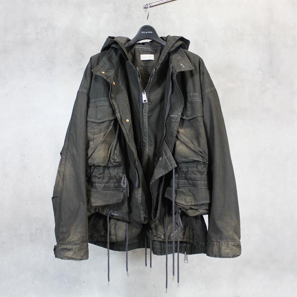 BED j.w. FORD Bleach Short M-65 (Gray) | bed j.w. ford outer