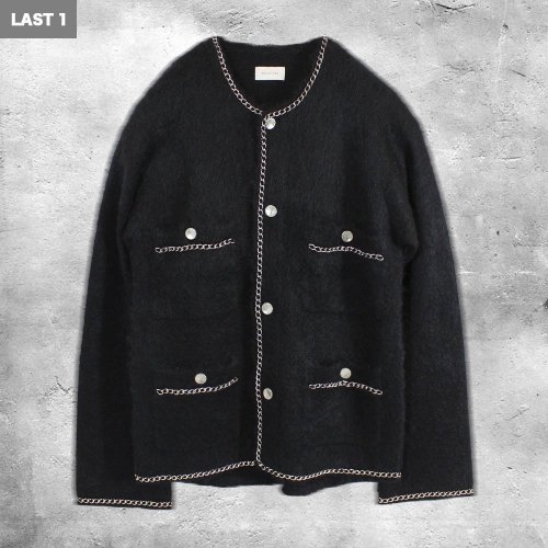 <img class='new_mark_img1' src='https://img.shop-pro.jp/img/new/icons8.gif' style='border:none;display:inline;margin:0px;padding:0px;width:auto;' />BED j.w. FORDChain Mohair Cardigan (Black)