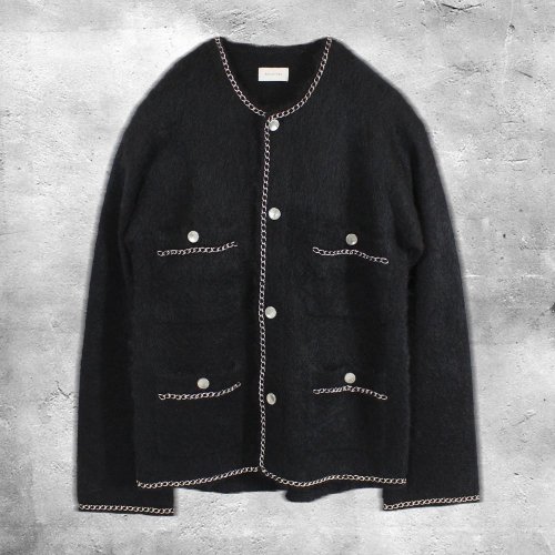 BED j.w. FORDChain Mohair Cardigan (Black)