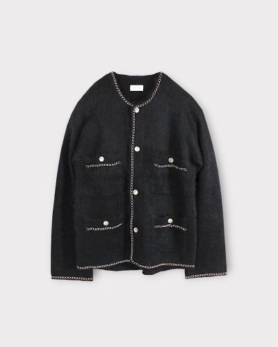 BED j.w. FORDChain Mohair Cardigan (Black)