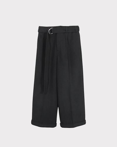 BED j.w. FORDWool Mosser Wide Pants (Black)