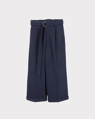 BED j.w. FORDWool Mosser Wide Pants (Navy)