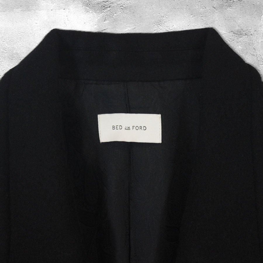 BED j.w. FORD Oversized Pocket Wool Jacket (Black) | bed
