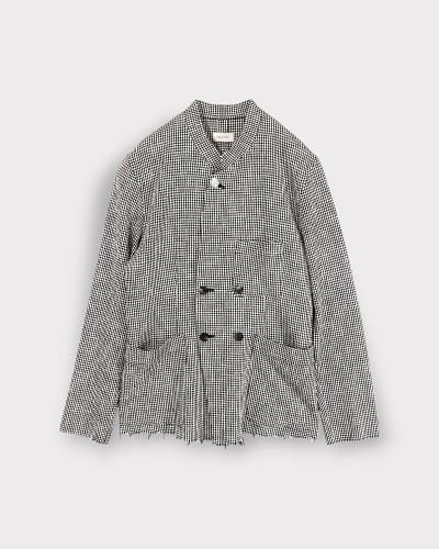 BED j.w. FORD - Cotton-Wool Double-Breasted Jacket – Black