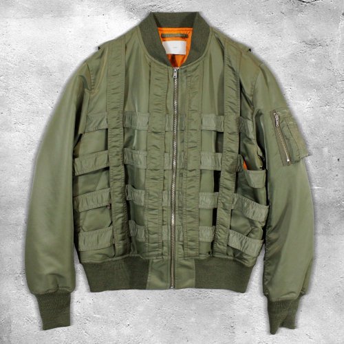 SUGARHILLCAGED BOMBER JACKET(KHAKI)