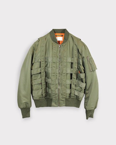 SUGARHILLCAGED BOMBER JACKET(KHAKI)