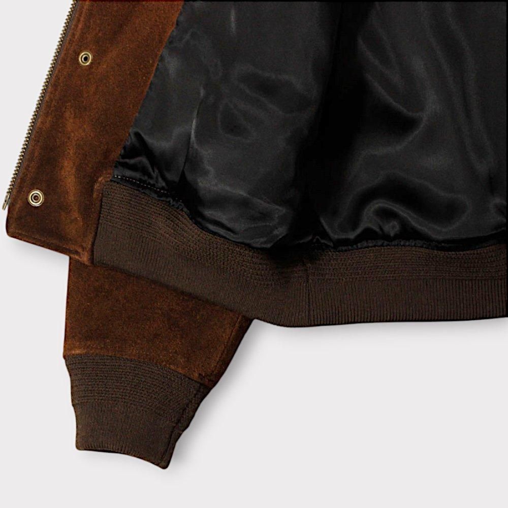 SUGARHILL SUEDE PIPING LEATHER BLOUSON(BROWN)|シュガーヒル SUGARHILL SUEDE PIPING LEATHER BLOUSON(BROWN)|シュガーヒル