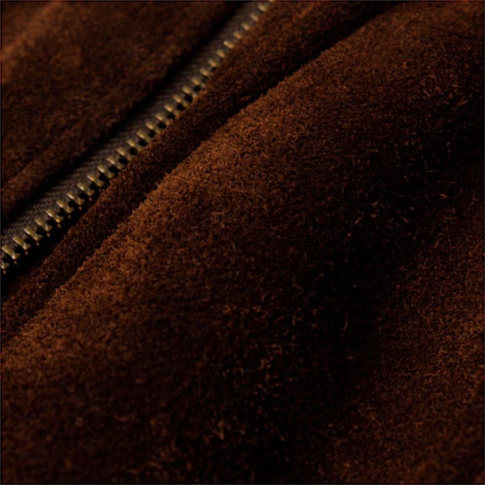 SUGARHILL SUEDE PIPING LEATHER BLOUSON(BROWN)｜シュガーヒル