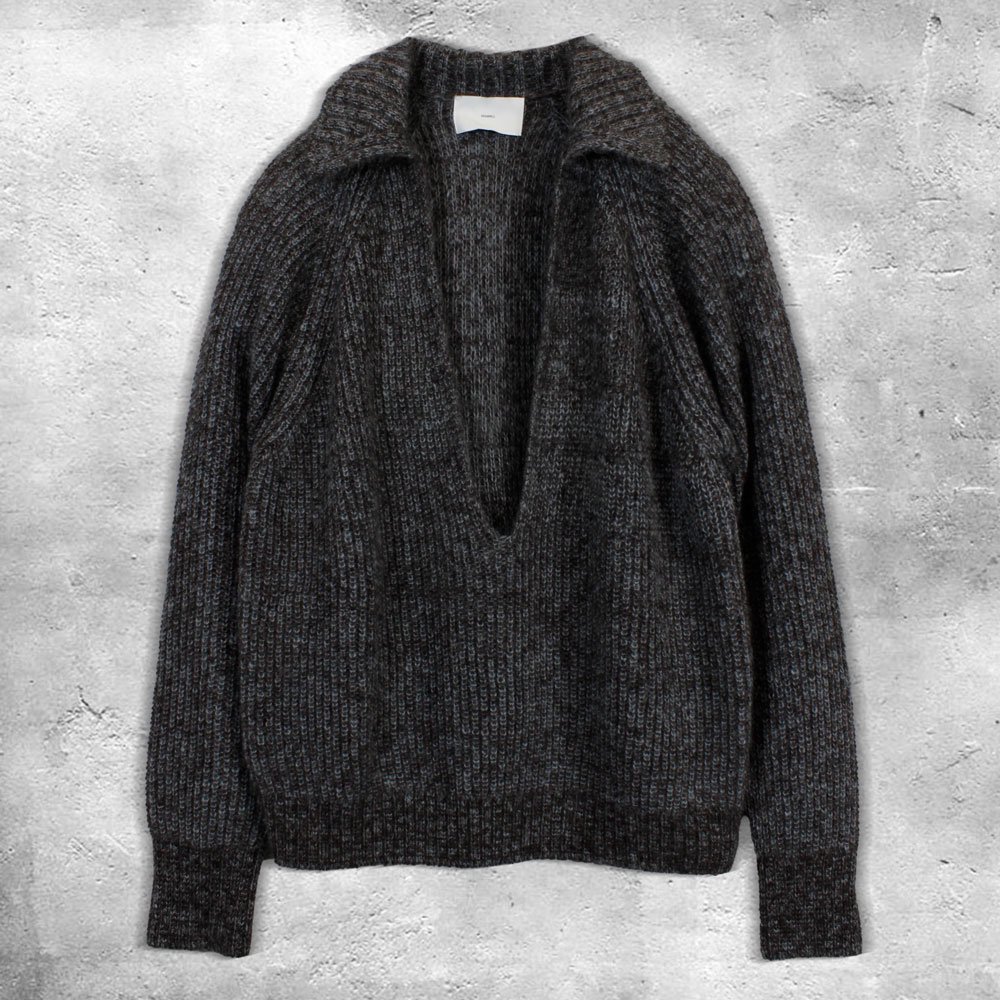 SUGARHILL MOHAIR PULLOVER SWEATER(BROWN × ICE BLUE)｜シュガーヒル モヘア プルオーバー セーター｜シュガーヒル  ニット｜-仙台セレクトショップ RARE OF THE LOOP