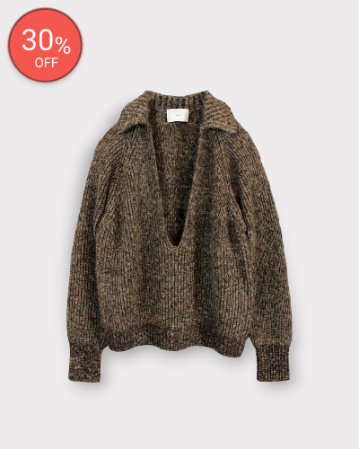 <img class='new_mark_img1' src='https://img.shop-pro.jp/img/new/icons20.gif' style='border:none;display:inline;margin:0px;padding:0px;width:auto;' />SUGARHILLMOHAIR PULLOVER SWEATER(BROWN  CAMEL) 49,500-