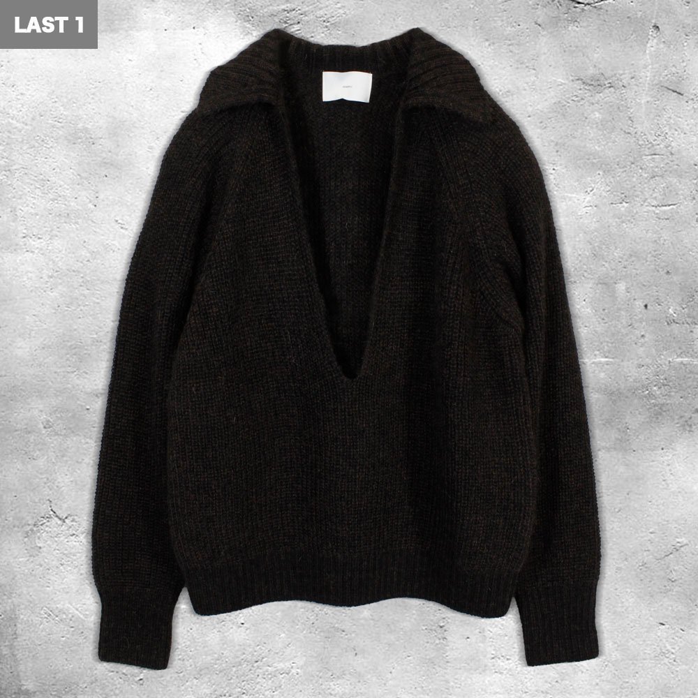 SUGARHILL MOHAIR PULLOVER SWEATER(BLACK × BROWN)｜シュガーヒル モヘア プルオーバー セーター｜シュガーヒル  ニット｜-仙台セレクトショップ RARE OF THE LOOP