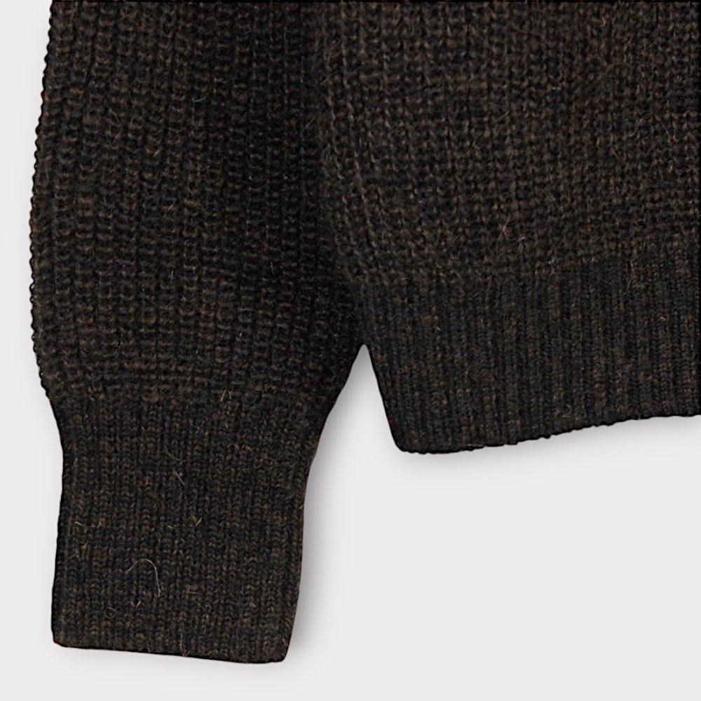 SUGARHILL MOHAIR PULLOVER SWEATER(BLACK × BROWN)|シュガー SUGARHILL MOHAIR PULLOVER SWEATER(BLACK × BROWN)|シュガー
