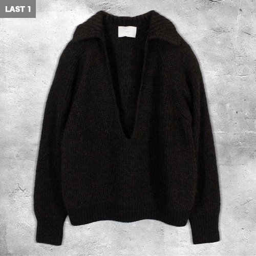 <img class='new_mark_img1' src='https://img.shop-pro.jp/img/new/icons8.gif' style='border:none;display:inline;margin:0px;padding:0px;width:auto;' />SUGARHILLMOHAIR PULLOVER SWEATER(BLACK  BROWN)