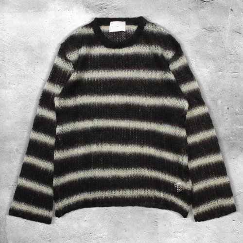 SUGARHILLMOHAIR STRIPE PULLOVER(MINT STRIPE)