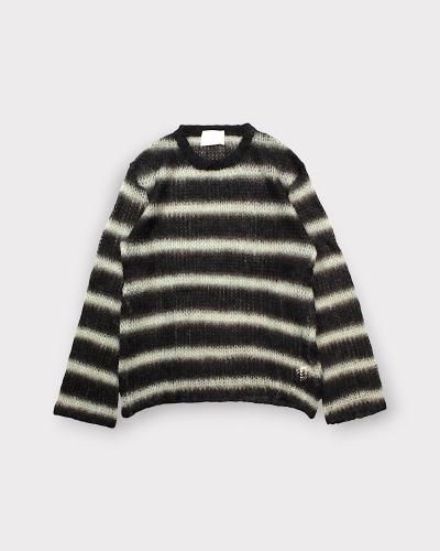 SUGARHILLMOHAIR STRIPE PULLOVER(MINT STRIPE)