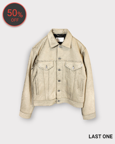 SUGARHILLGILL LEATHER JACKET 3RD TYPE(GILL IVORY) 275,000-