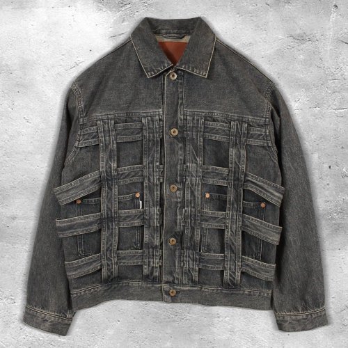 <img class='new_mark_img1' src='https://img.shop-pro.jp/img/new/icons65.gif' style='border:none;display:inline;margin:0px;padding:0px;width:auto;' />SUGARHILLCAGED DENIM JACKET(BLACK)