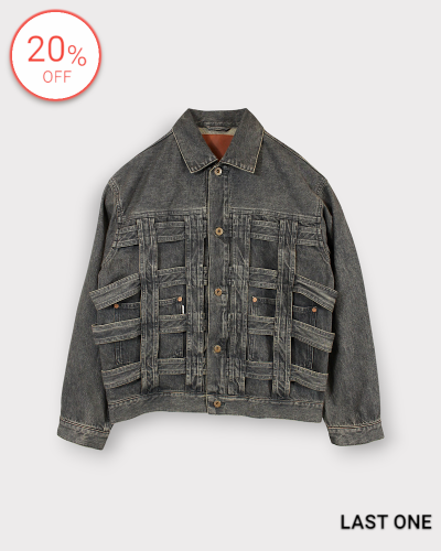 <img class='new_mark_img1' src='https://img.shop-pro.jp/img/new/icons20.gif' style='border:none;display:inline;margin:0px;padding:0px;width:auto;' />SUGARHILLCAGED DENIM JACKET(BLACK) 82,500-
