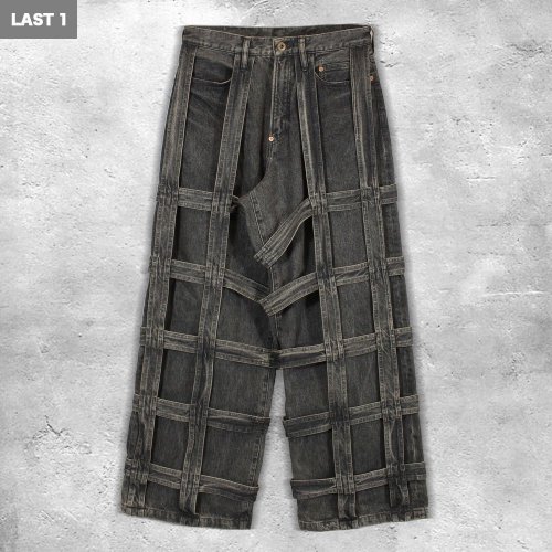 <img class='new_mark_img1' src='https://img.shop-pro.jp/img/new/icons8.gif' style='border:none;display:inline;margin:0px;padding:0px;width:auto;' />SUGARHILLCAGED DENIM PANTS(BLACK)