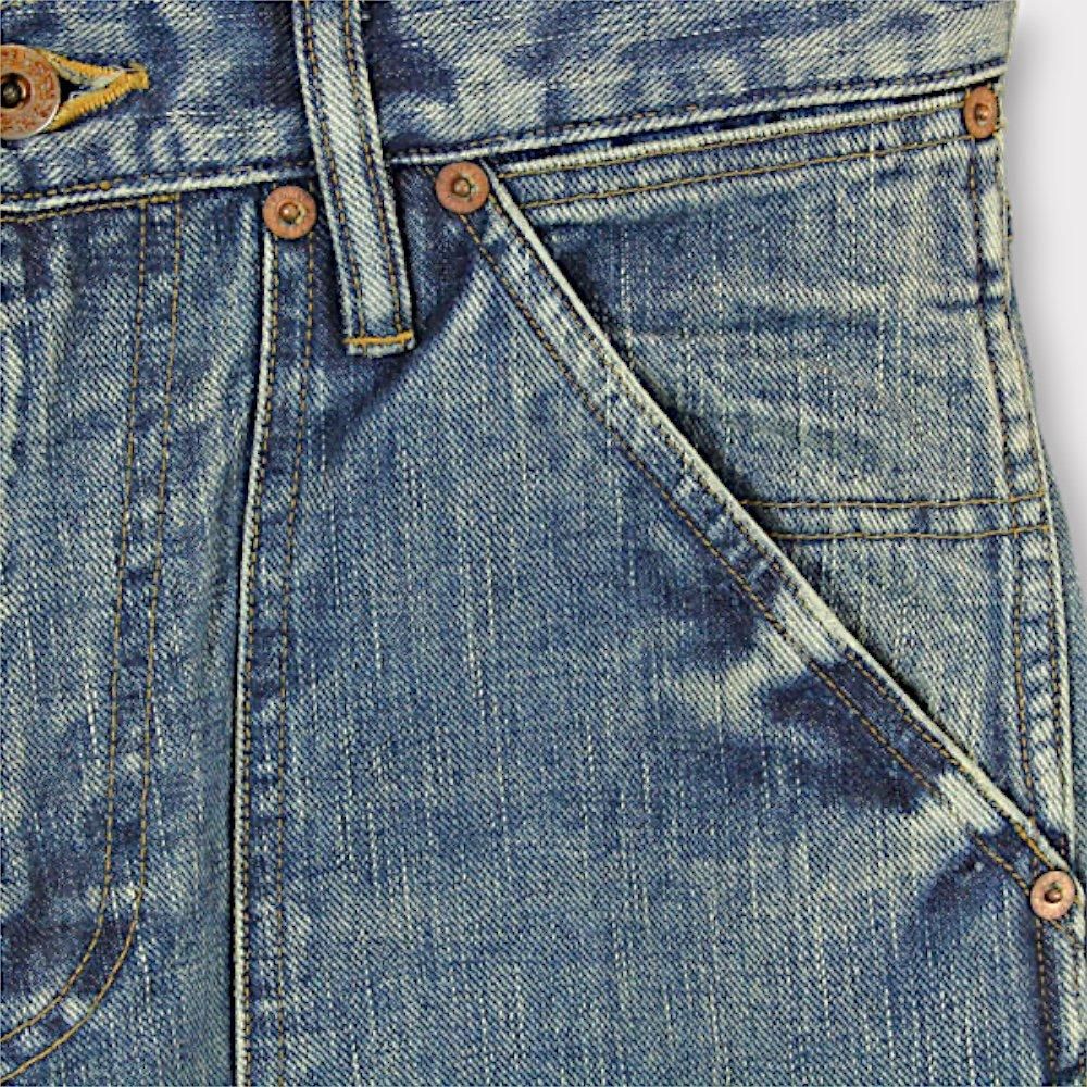 SUGARHILL FADED PAINTER DOUBLE KNEE TROUSERS(FADED INDIGO