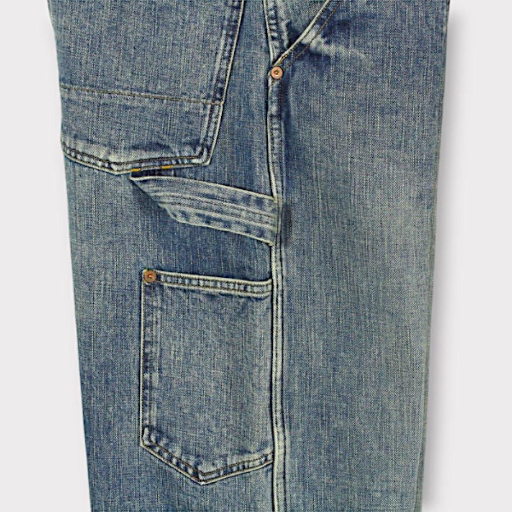 SUGARHILL FADED PAINTER DOUBLE KNEE TROUSERS(FADED INDIGO