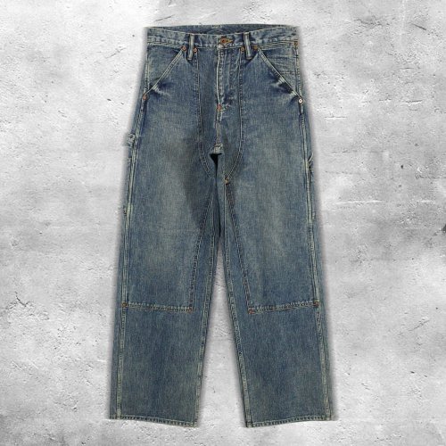 <img class='new_mark_img1' src='https://img.shop-pro.jp/img/new/icons64.gif' style='border:none;display:inline;margin:0px;padding:0px;width:auto;' />SUGARHILLFADED PAINTER DOUBLE KNEE TROUSERS(FADED INDIGO)