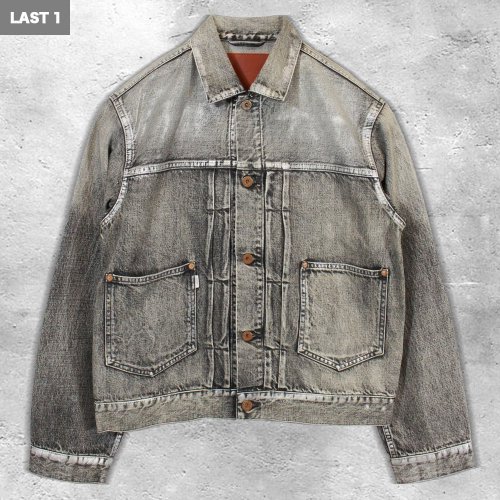 <img class='new_mark_img1' src='https://img.shop-pro.jp/img/new/icons8.gif' style='border:none;display:inline;margin:0px;padding:0px;width:auto;' />SUGARHILLFOILED DENIM JACKET(BLACK)