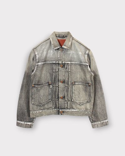 SUGARHILLFOILED DENIM JACKET(BLACK)