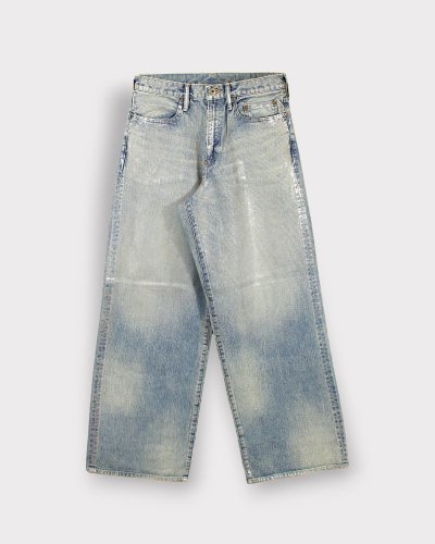 <img class='new_mark_img1' src='https://img.shop-pro.jp/img/new/icons20.gif' style='border:none;display:inline;margin:0px;padding:0px;width:auto;' />SUGARHILLFOILED DENIM TROUSERS WIDE CUT(INDIGO)