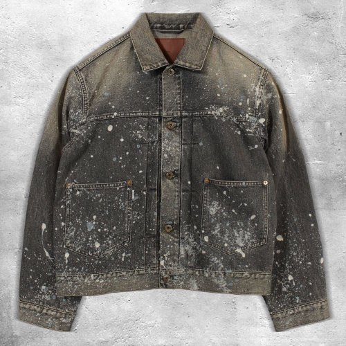 <img class='new_mark_img1' src='https://img.shop-pro.jp/img/new/icons8.gif' style='border:none;display:inline;margin:0px;padding:0px;width:auto;' />SUGARHILLMOLDED DENIM JACKET(BLACK)