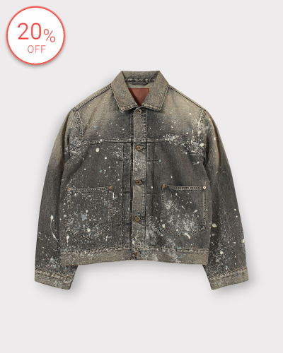 <img class='new_mark_img1' src='https://img.shop-pro.jp/img/new/icons20.gif' style='border:none;display:inline;margin:0px;padding:0px;width:auto;' />SUGARHILLMOLDED DENIM JACKET(BLACK) 82,500-