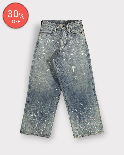 SUGARHILLMOLDED DENIM TROUSERS WIDE CUT(INDIGO) 70,400-