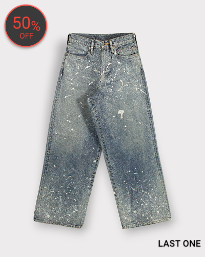 SUGARHILLMOLDED DENIM TROUSERS WIDE CUT(INDIGO) 70,400-