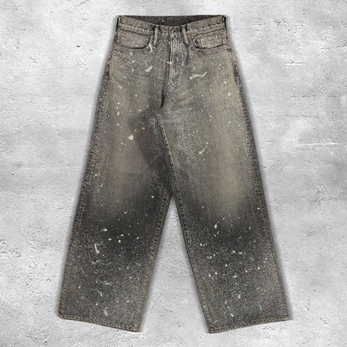 <img class='new_mark_img1' src='https://img.shop-pro.jp/img/new/icons64.gif' style='border:none;display:inline;margin:0px;padding:0px;width:auto;' />SUGARHILLMOLDED DENIM TROUSERS WIDE CUT(BLACK)