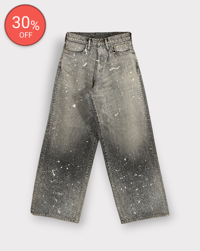 <img class='new_mark_img1' src='https://img.shop-pro.jp/img/new/icons64.gif' style='border:none;display:inline;margin:0px;padding:0px;width:auto;' />SUGARHILLMOLDED DENIM TROUSERS WIDE CUT(BLACK) 70,400-