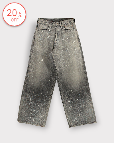 <img class='new_mark_img1' src='https://img.shop-pro.jp/img/new/icons20.gif' style='border:none;display:inline;margin:0px;padding:0px;width:auto;' />SUGARHILLMOLDED DENIM TROUSERS WIDE CUT(BLACK) 70,400-