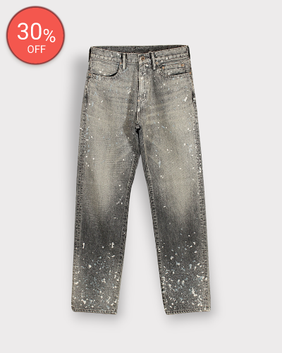 SUGARHILLMOLDED DENIM TROUSERS STRAIGHT CUT(BLACK) 70,400-